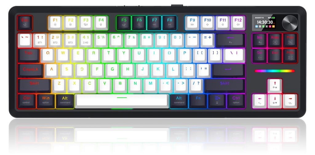 REDRAGON K746WB-RGB-PRO, Káblový a bezdrôtový, USB + RF Obrázok produktu 