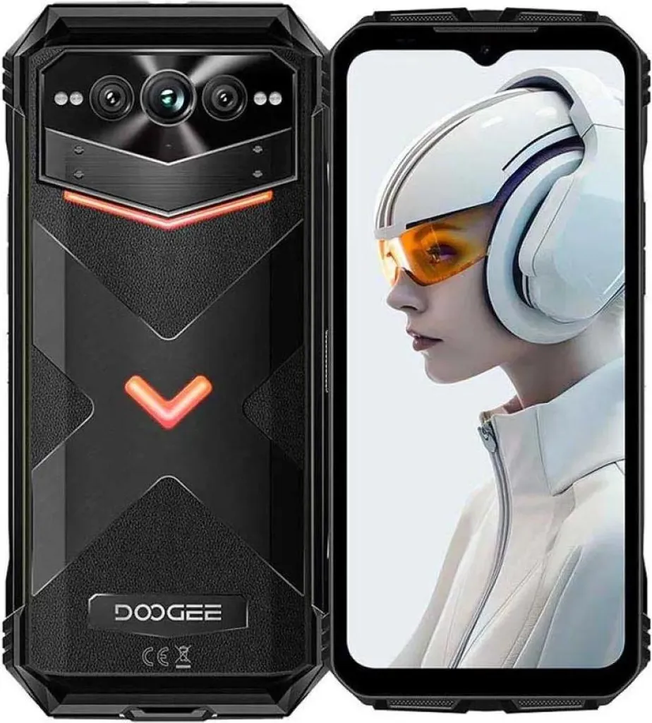 Smartphone Incassable DOOGEE V MAX Plus 5G Noir - Batterie de Géant