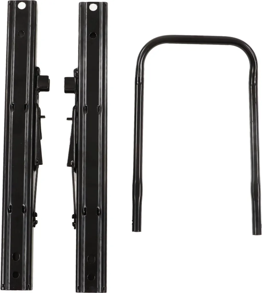 Kit glissière siège double rail verrouillage acier réglable 350mm