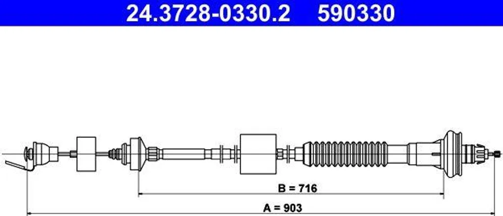 Câble d'embrayage Xsara 2150Z5 pour entretien et réparation auto