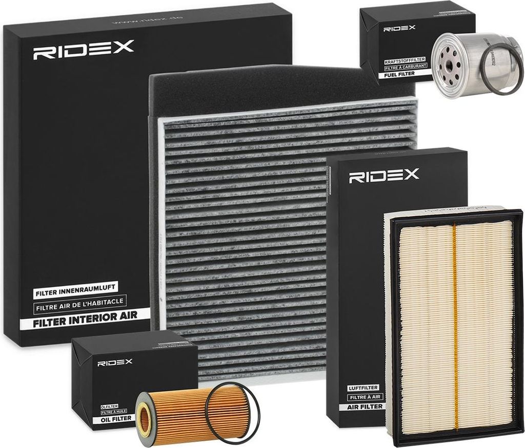 RIDEX Filterset Inspektionspaket Filtersatz für VOLVO V70 II (285) S60 I (384) S80 I (184)