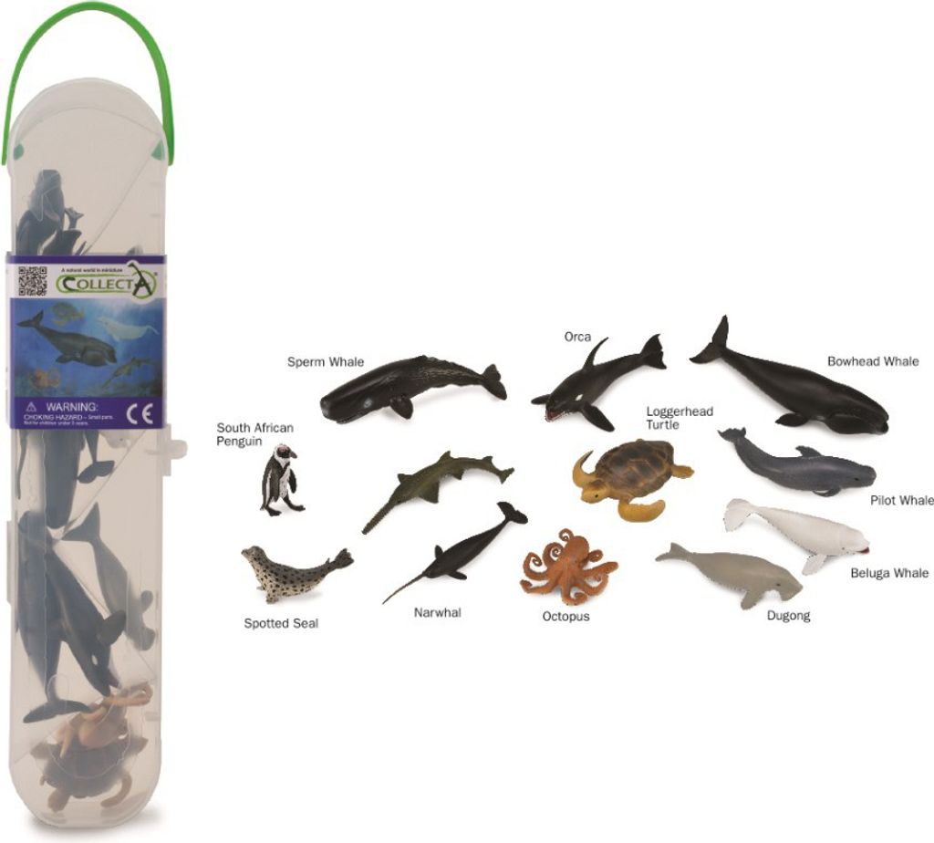 Box mit 12 Minifiguren Meerestiere Set 2 Produktbild 