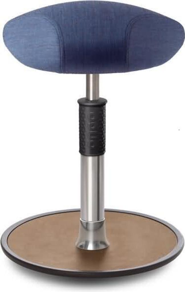 Sitz- Stehhocker Free Regular Triangel kvadrat Remix Jeans Chrom /Natur.