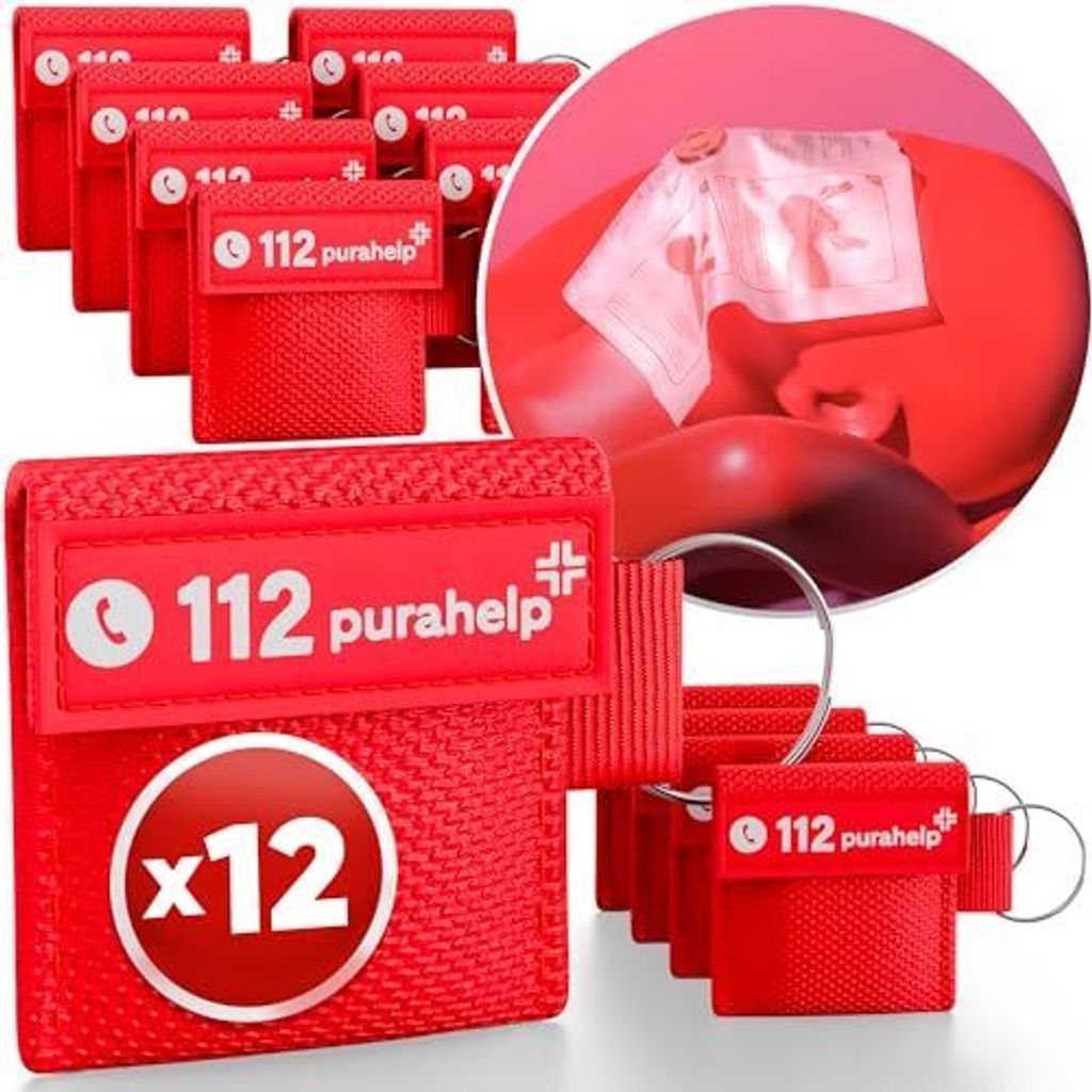 Beatmungstuch 12er Set - Hygienische Beatmungsmaske am Produktbild 