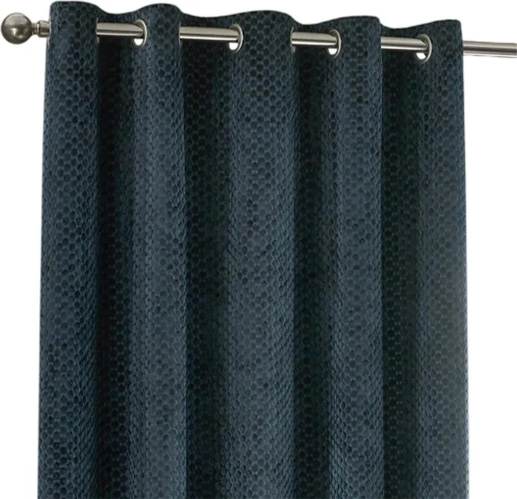 Rideaux velours marine Neptune Furn à œillets, 229x183 cm - RV3671