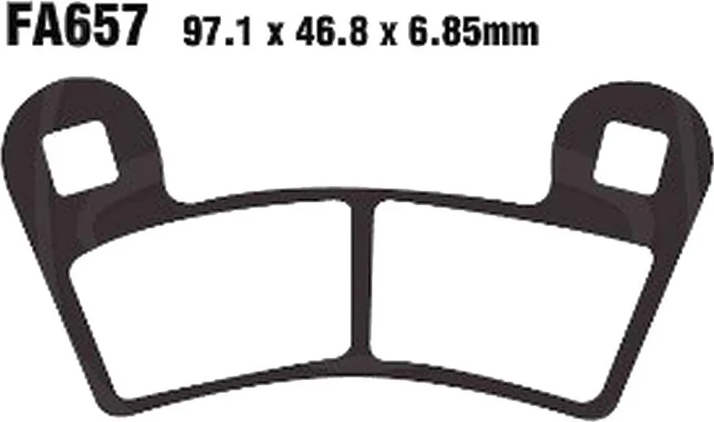 Plaquettes de frein avant Polaris RZR 900 International EPS 4WD 2014