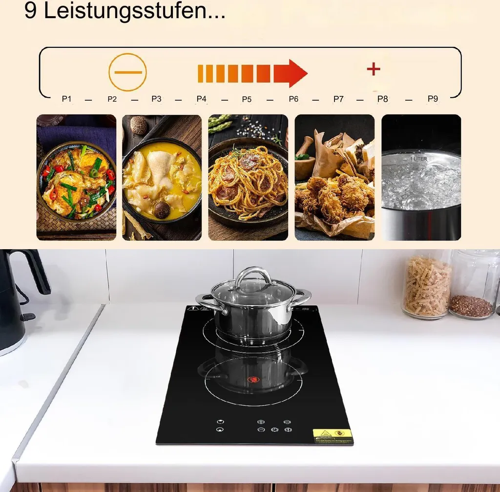 Double Plaque de Cuisson Électrique 3000W pour Cuisiner sans Gaz - 3