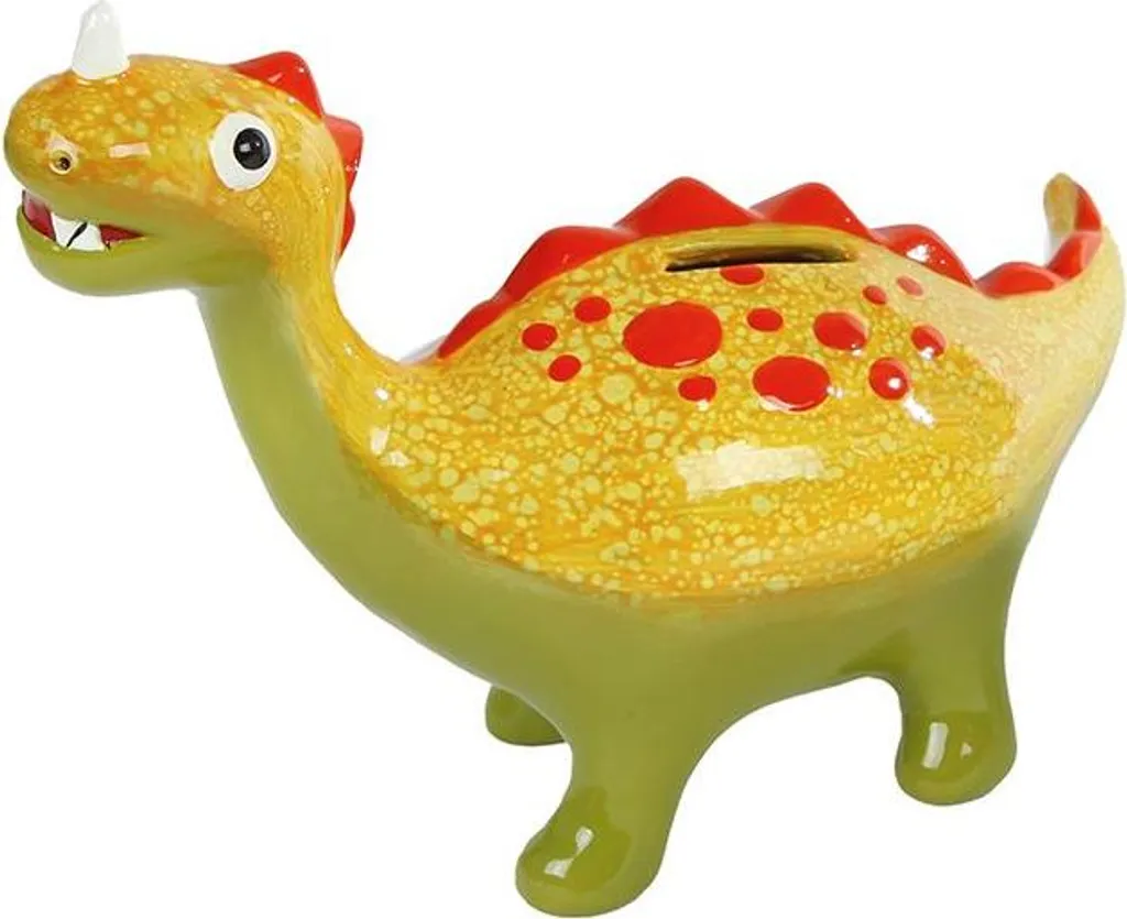 Tirelire Dinosaure en Céramique Peinte à la Main - Grand Format Enfant