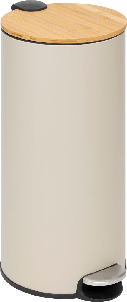 5Five Mulleimer/treteimer Bambus - beige - 30L - 38 x 29 x Produktbild 