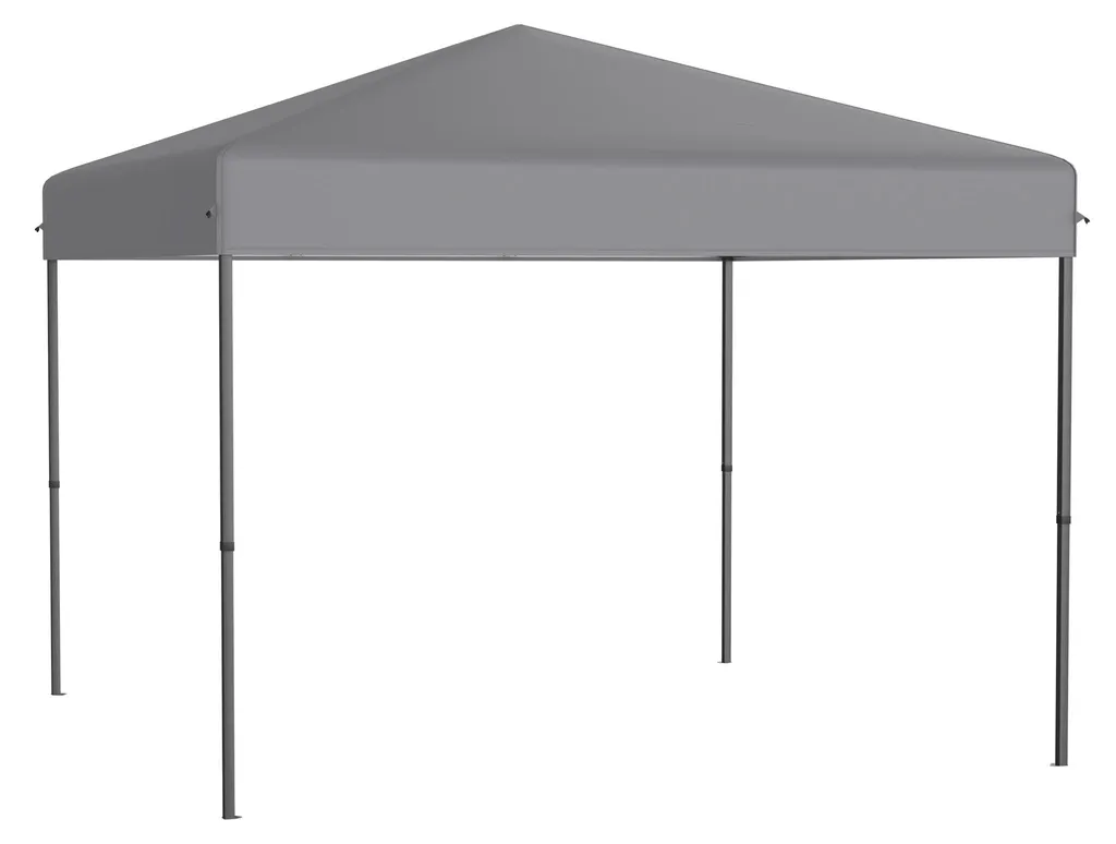 Tonnelle pliante 3x3m imperméable argentée pour jardin et réception extérieure