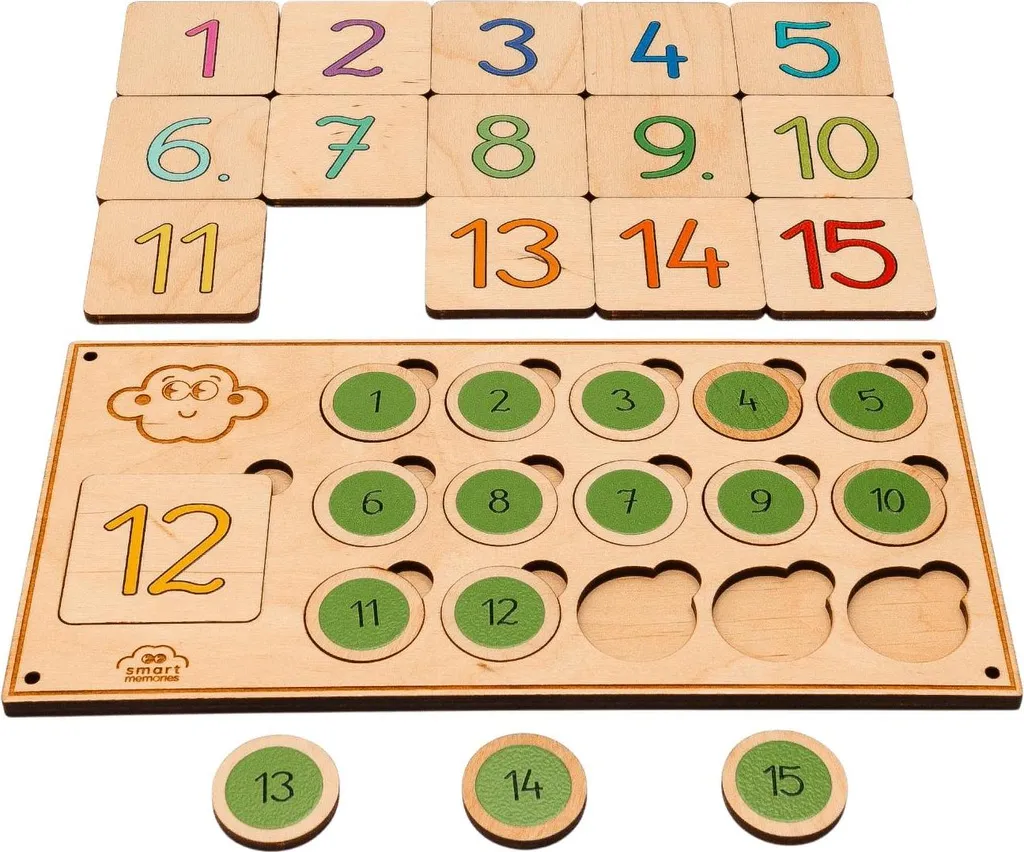 Apprendre à compter facilement avec le kit Montessori bois 1-10