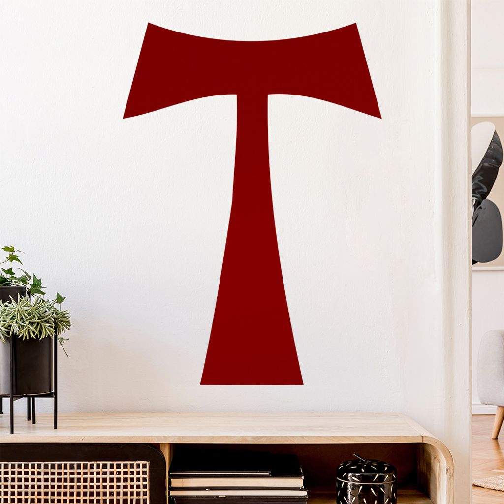 Antoniuskreuz Wandtattoo Wandaufkleber Wall Sticker - Dekoration, Küche, Wohnzimmer, Schlafzimmer, Badezimmer