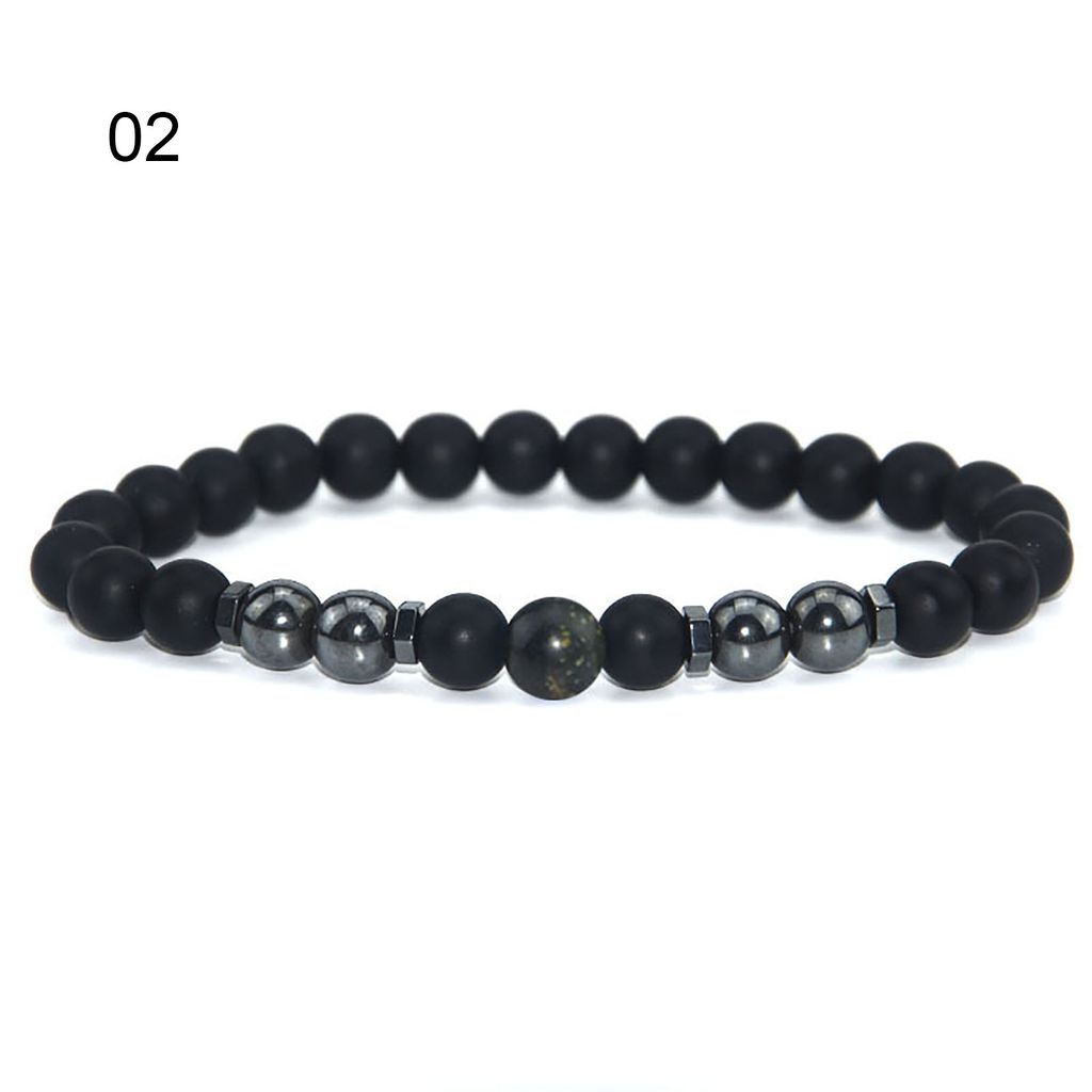 Frauen Männer Hämatit Stein Fuß Knöchel Kette Anhänger Fußkettchen Schmuck Geschenk Dekor-2