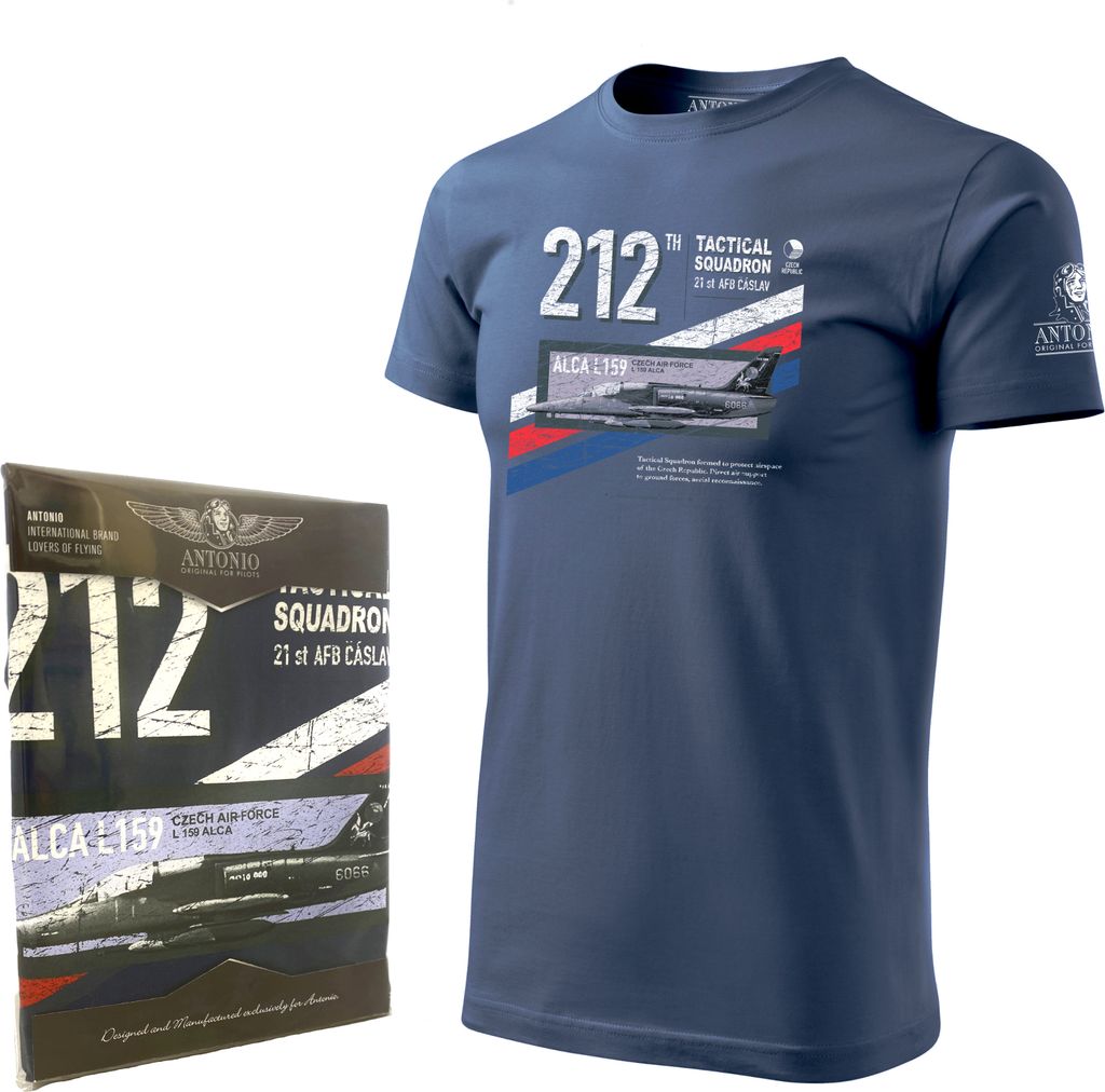 T-Shirt mit Jagdflugzeug Aero L-159 ALCA TRICOLOR (L)