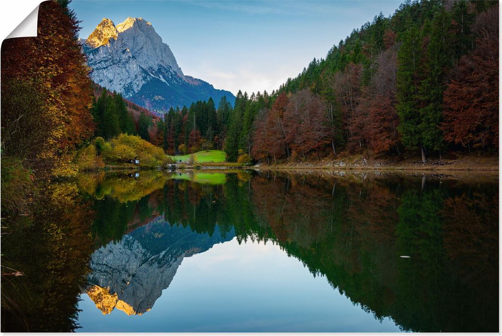 ARTland Poster Herbst am Rießersee Größe: 120x80 cm