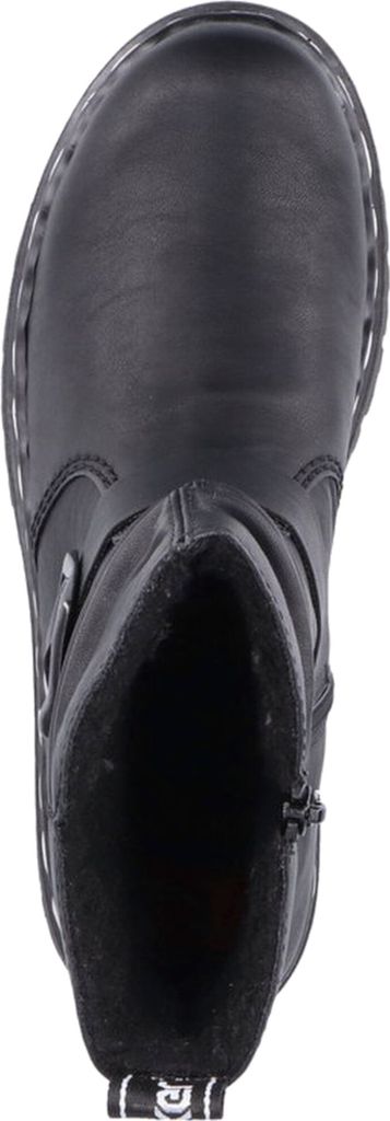 Rieker Damen Schuhe Stiefelette Blockabsatz Y2459, Größe:38 EU, Farbe:Schwarz