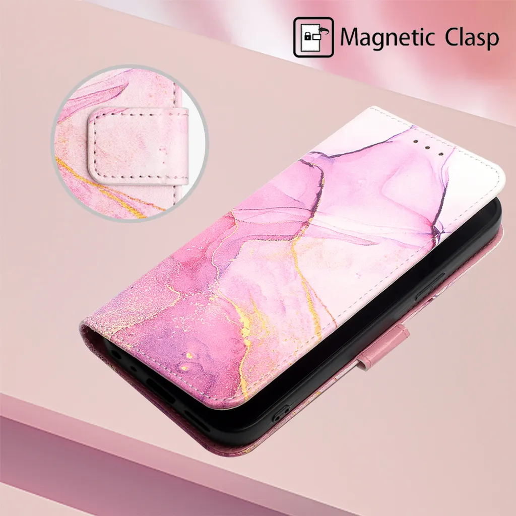 Custodia Poco X4 GT 5G Marmo Rosa: Cover Libro per Mamme Smart - 5