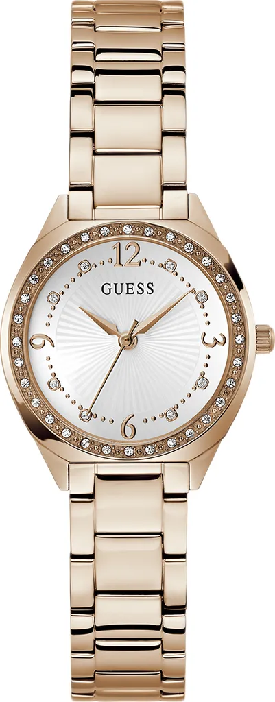 Montre GUESS Charlotte GW0767L3 : Bracelet Silicone et Lunette Strassée