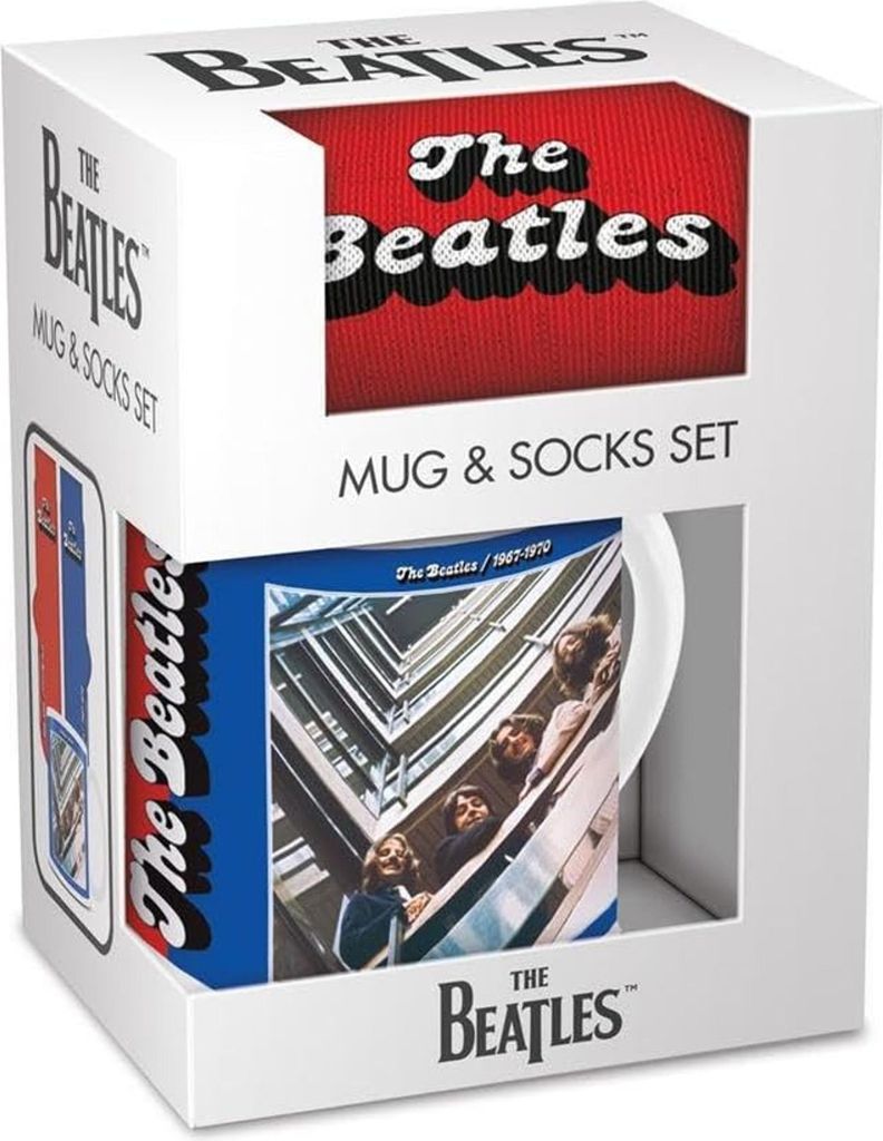 The Beatles: The Beatles: Red and Blue (Tasse & Socken) Obrázek produktu 
