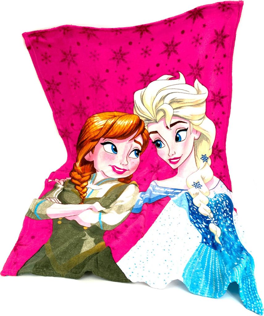 heimtexland Kuscheldecke super weiche Kinderdecke Paw Patrol Disney Frozen Eiskönigin Flanell Decke Kinder Wohndecke Typ842 Elsa und Anna Pink
