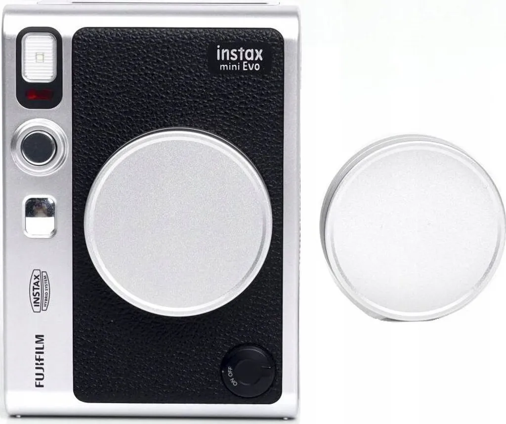 Capuchon d'objectif FujiFilm Instax Mini Evo Argenté - Protection Métal