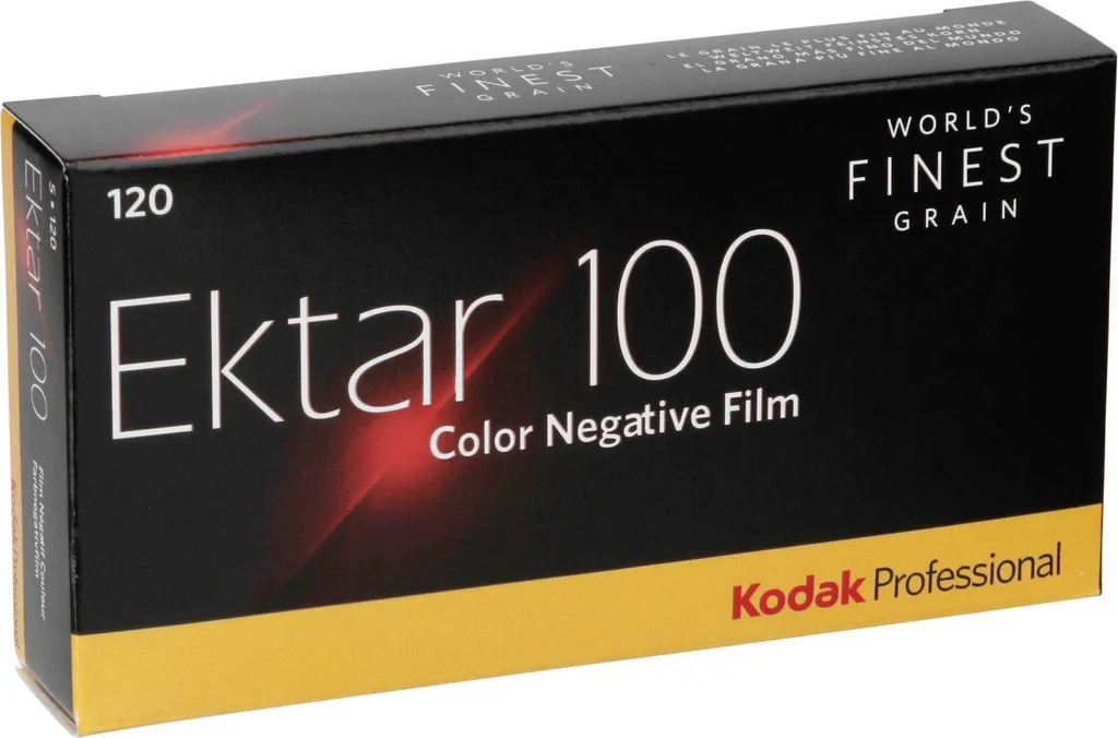 Pellicola Kodak Professional Ektar 100 120 - 5 Rotoli per Foto di Viaggio