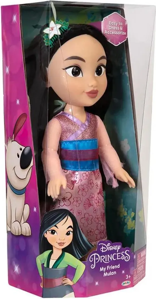 Jouet Disney Mulan 38 cm pour Imaginer des Aventures et Coiffer l'Héroïne