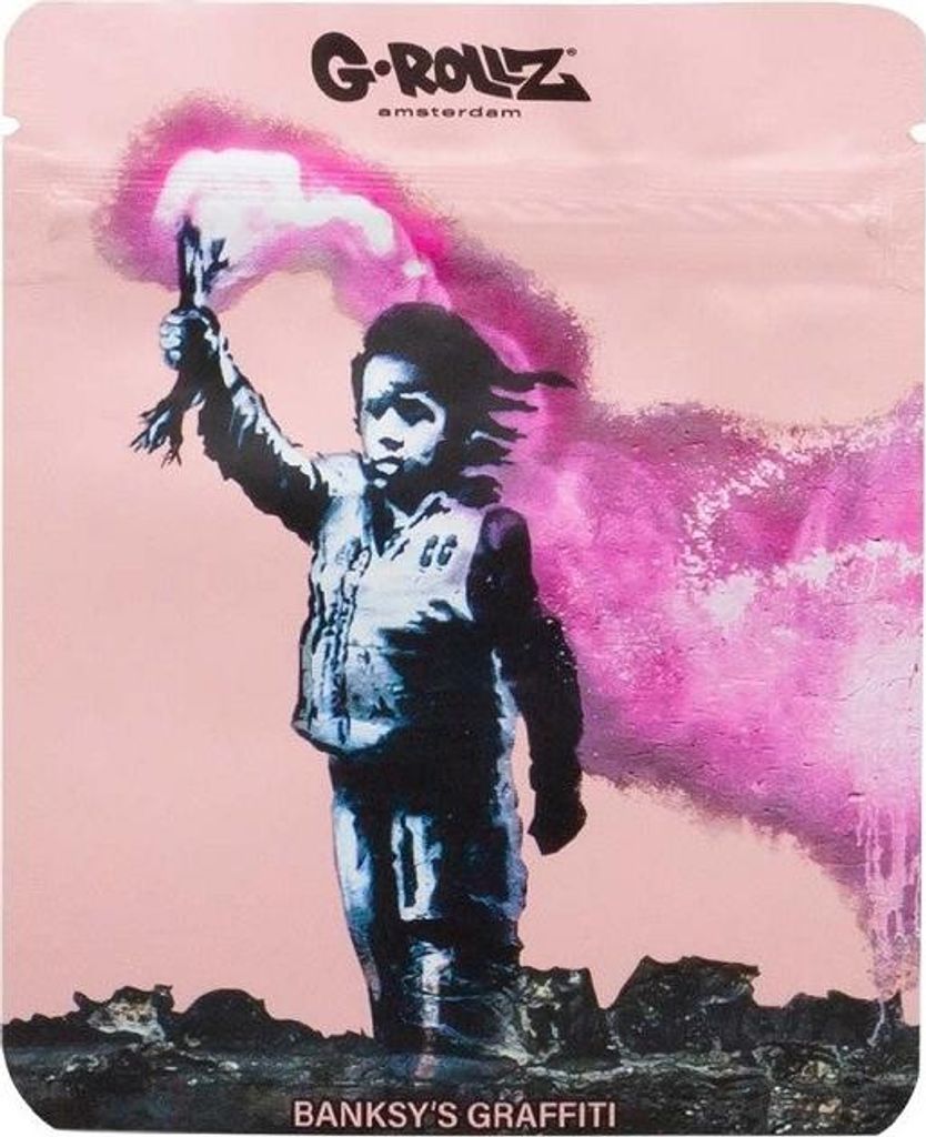 Banksy's Torch Boy Reißverschlusstasche 100 x 125 mm