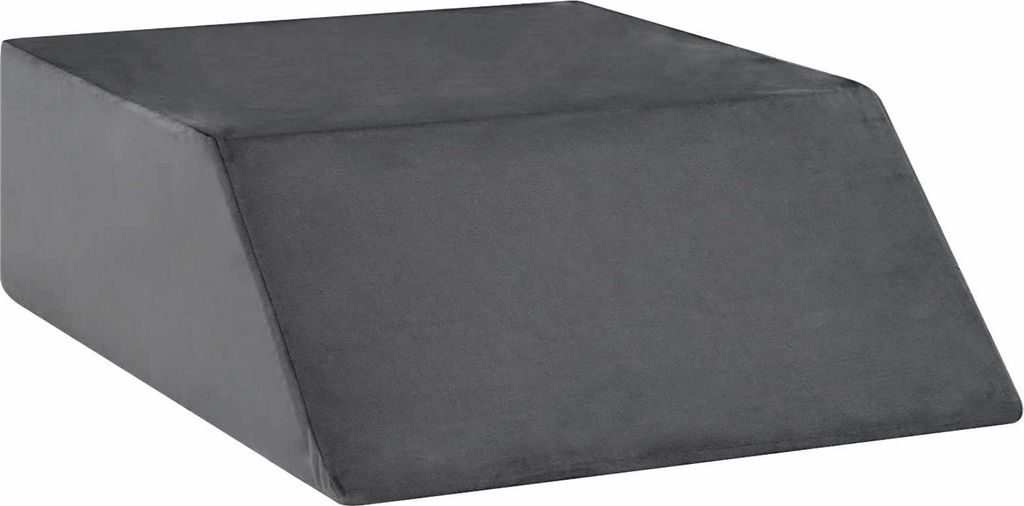 vidaXL Beinkissen Uni Grau 63 x 52 x 19 cm PolyurethanSchaum