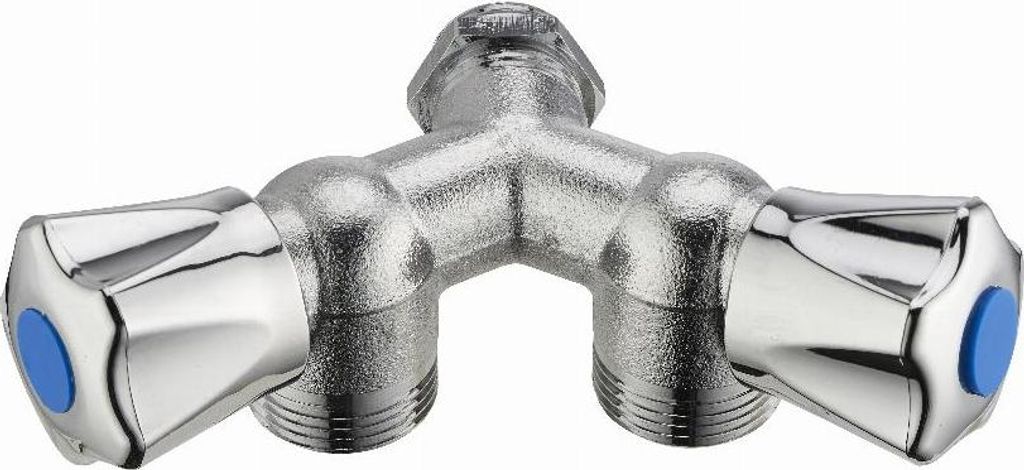 Waschmaschinenhahn Doppel-Y Außengewinde M1/2 (15x21) Produktbild 