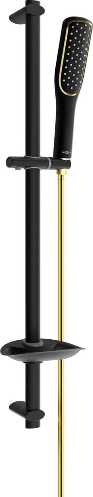 Mexen DB49 Set Doccia Nero Oro 785494584-57 | Asta Scorrevole Design