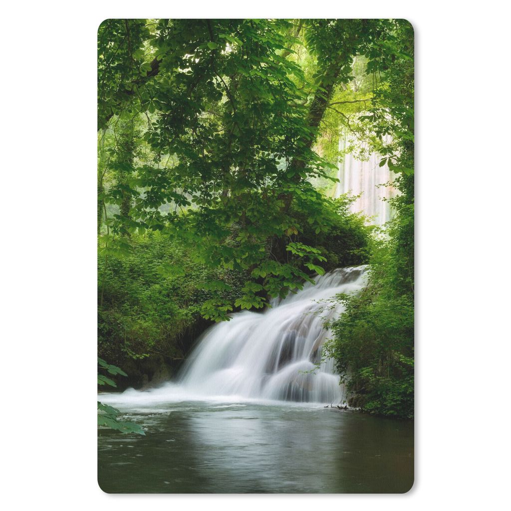MuchoWow Mauspad Mousepad Wasserfall - Natur - Grün 40x60 cm - Mousepads - Maus Mat - Pad - Mausunterlage - Schreibtisch Accesoire