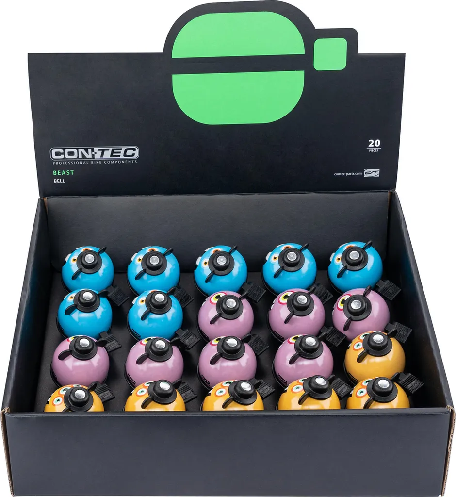 Avertisseur Sonore Enfant Contec Beast - Présentoir de 20 Sonnettes