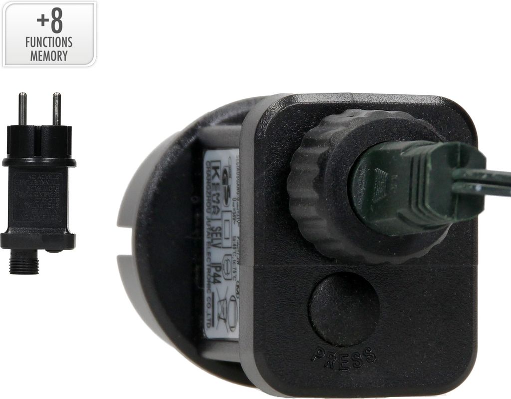 Svetelná reťaz LED s klastrom teplá biela číra 24 m IP44 Obrázok produktu 6