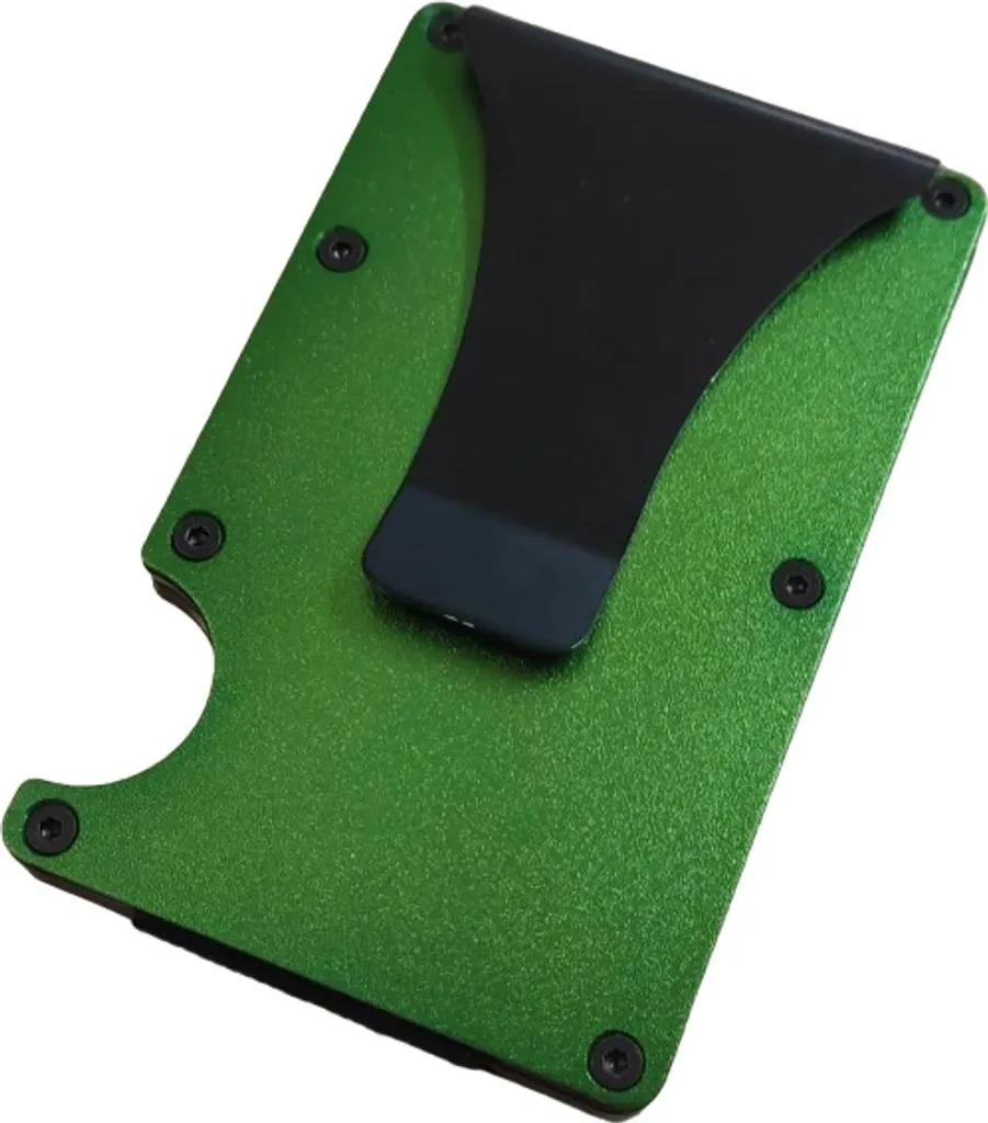 Custodia Metallo Verde KP25754 | Porta Carte RFID Anti-Clonazione