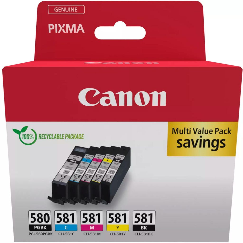 Canon PGI-580/CLI-581 PGBK/C/M/Y/BK Multipack Produktbild 