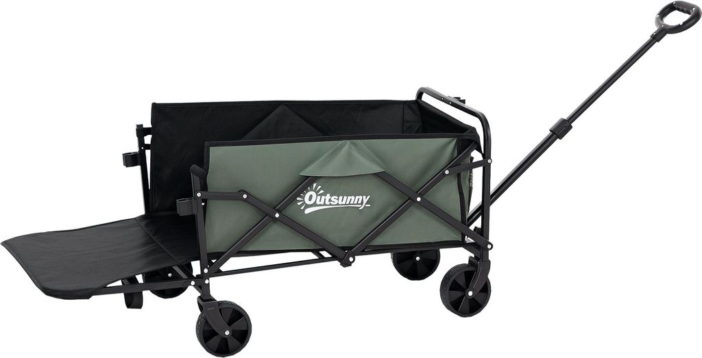 Outsunny Gartenwagen 90 kg belastbar, klappbar Produktbild 
