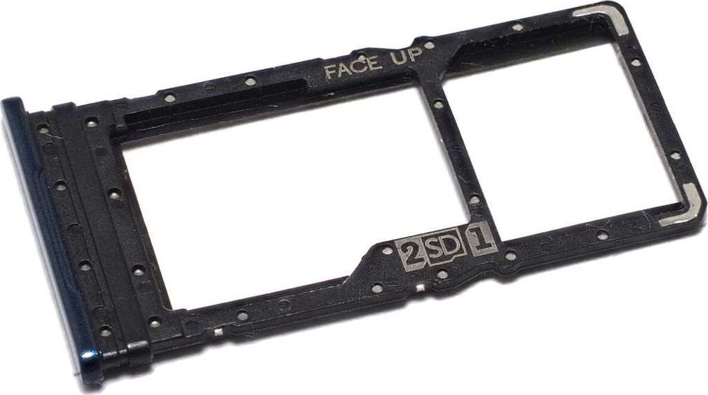 Simkartenhalter passend für Motorola Moto G8 Power (XT2041) + microSD Speicherkartenfach, Originalersatz, Blau