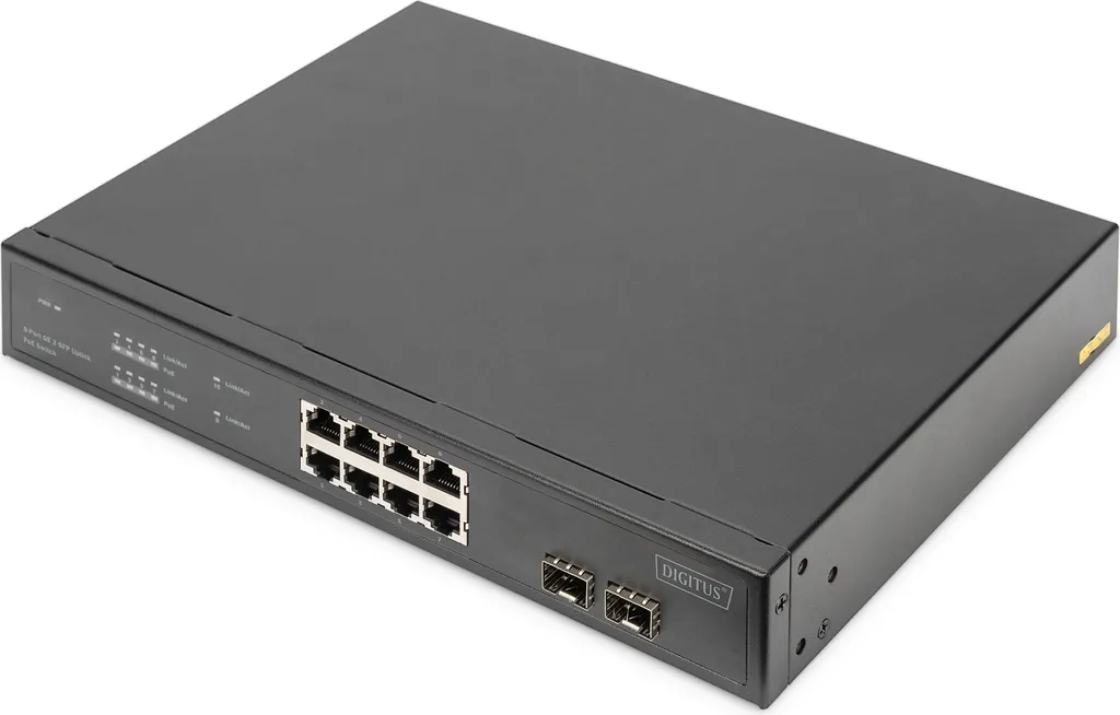 Switch Gigabit pour vidéosurveillance IP DIGITUS 8 ports PoE 140W SFP