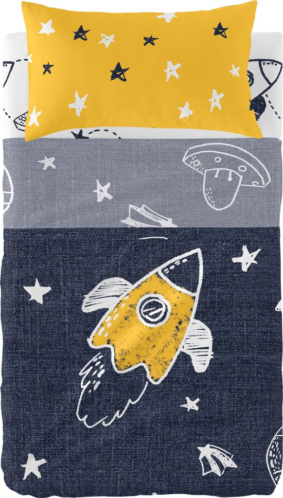 Starspace Oberlaken set kinderbett 2 teiliges 120x180 cm (Kinderbett) 100% Baumwolle Hergestellt in Europa