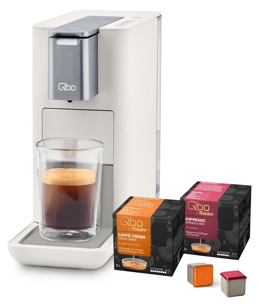 Tchibo Qbo Kapselmaschine, ESSENTIAL, Bright Sand, inkl. 16 Produktbild 