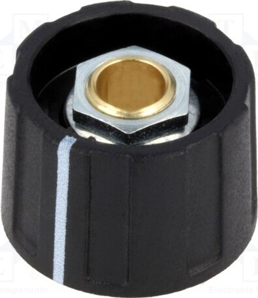 1x Drehknopf Ø23x15,5mm mit Anzeige ØAchse: 6mm schwarz A2623060 Drehknöpfe für