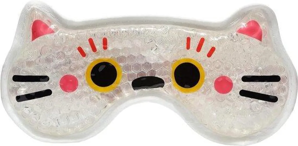 Masque froid yeux pattes de chat avec coussinets doux pour migraines