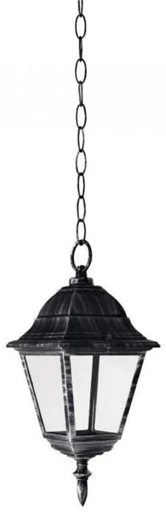 Éclairage de terrasse Arkadia suspension alu noir pour plafond extérieur