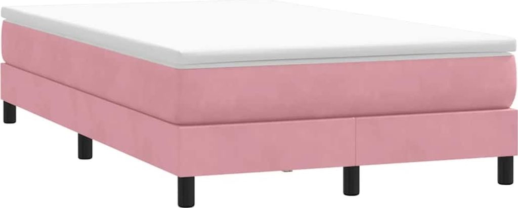Boxspringbett ohne Matratze Rosa 120x220 cm Samt