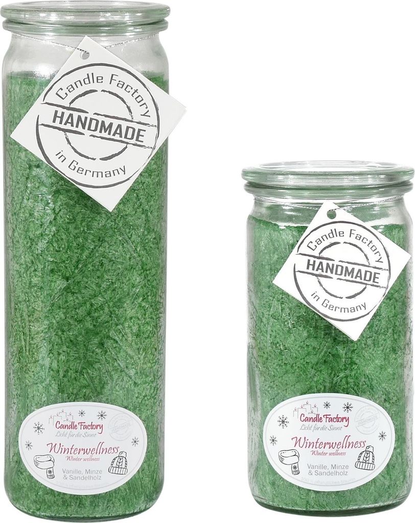 Candle Factory Kerzen-Set Winterwellness Big + Mini Jumbo Duftkerze Dekokerze