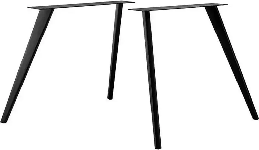 Pieds de table Sydney 914 x 720 mm noir mat pour mange-debout design