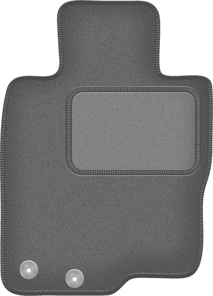 Tappetino conducente in velluto grafite compatibile con Nissan Navara IV (2014-, pickup) – con fissaggi – su misura