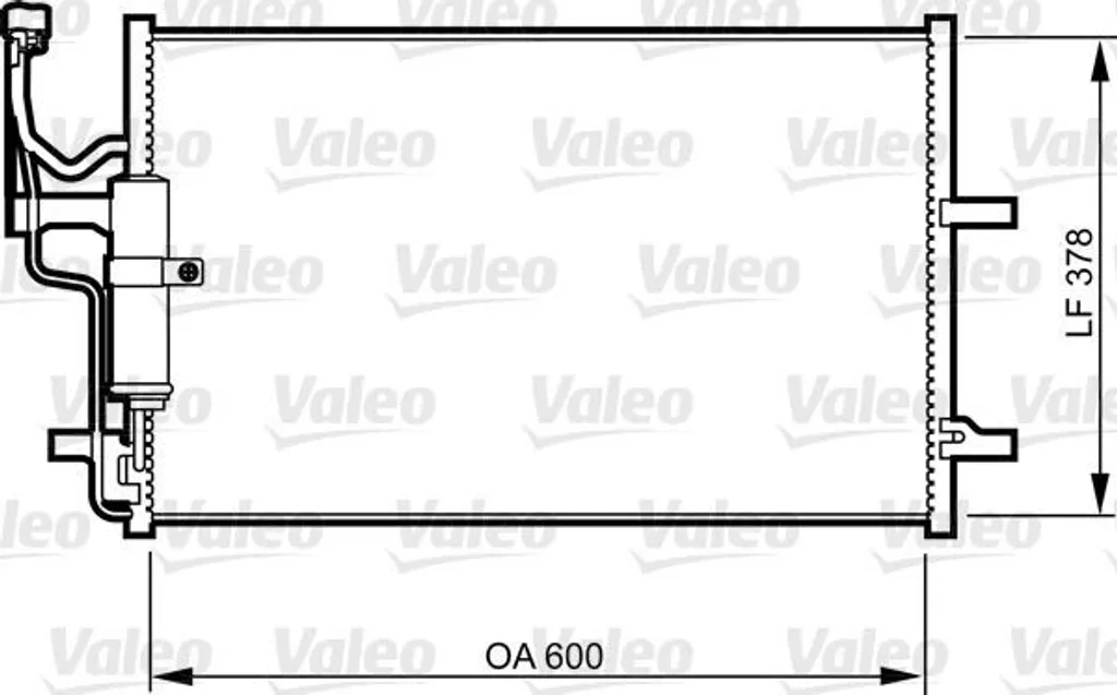 Condenseur climatisation VALEO 814265 anti-fuite avec filtre sécheur