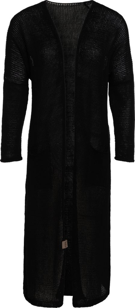 Knit Factory Jasmin Lange Strickjacke - Schwarz - 36/38 Produktbild 